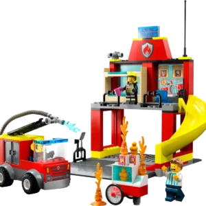 Caserma dei pompieri-e-autopompa-LEGO-60375-1