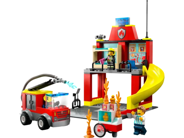 Caserma dei pompieri-e-autopompa-LEGO-60375-1