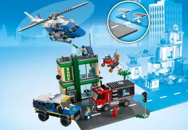 Inseguimento-della-polizia-alla-banca LEGO-1